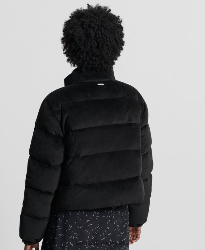 Superdry облекло N00H5630 черен Жени алпийско пухено яке