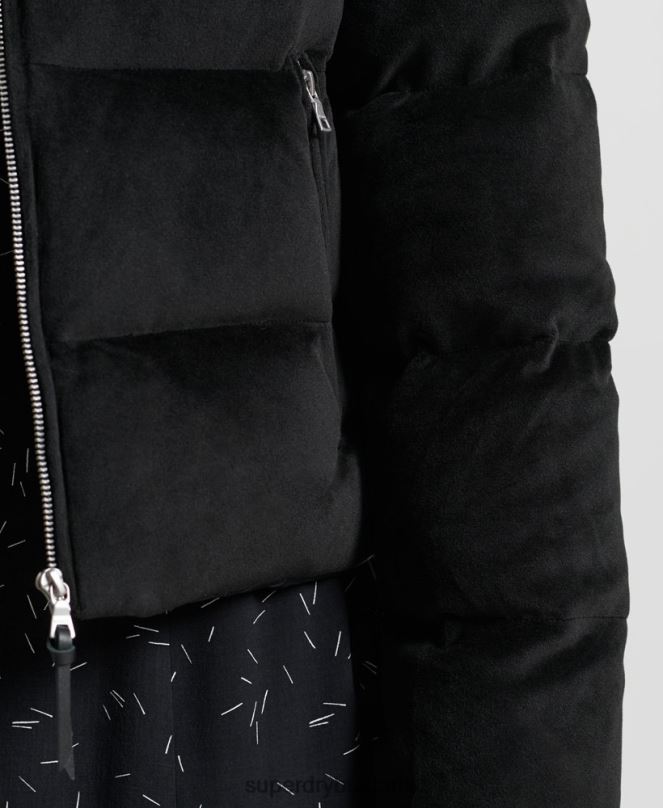 Superdry облекло N00H5630 черен Жени алпийско пухено яке