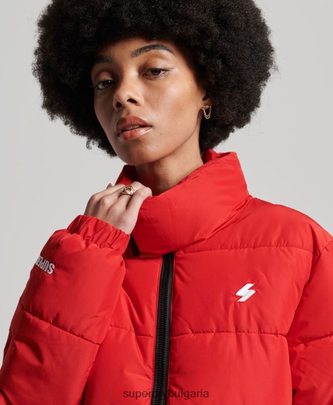 Superdry облекло N00H5640 червен Жени спортно пухено яке с парагади