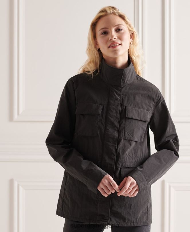 Superdry облекло N00H5641 черен Жени яке ripstop с 6 джоба