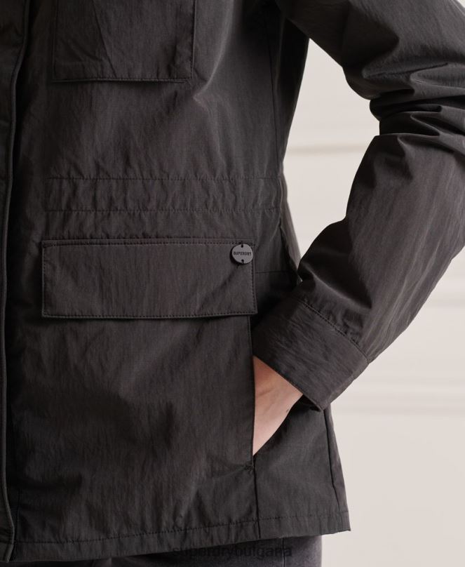 Superdry облекло N00H5641 черен Жени яке ripstop с 6 джоба
