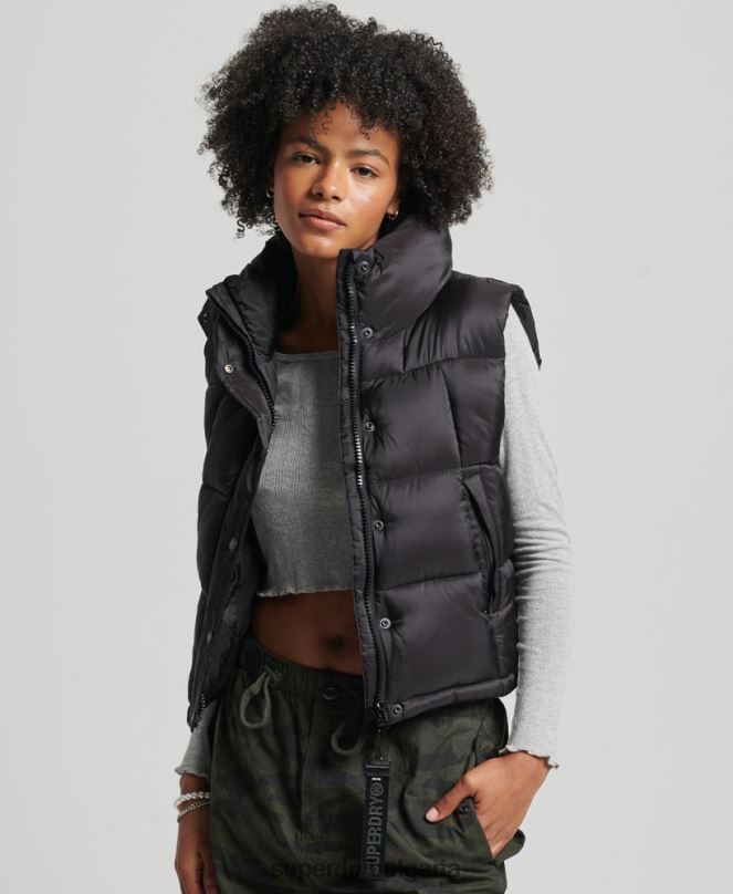 Superdry облекло N00H5646 черен Жени планинска спортна жилетка