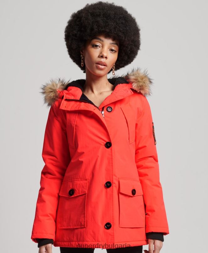 Superdry облекло N00H5648 корал Жени яке еверест парка