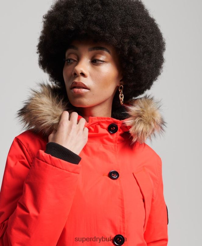 Superdry облекло N00H5648 корал Жени яке еверест парка