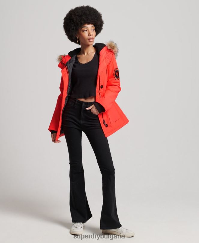 Superdry облекло N00H5648 корал Жени яке еверест парка
