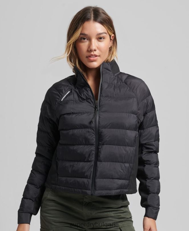 Superdry облекло N00H5650 черен Жени технологично хибридно спортно яке