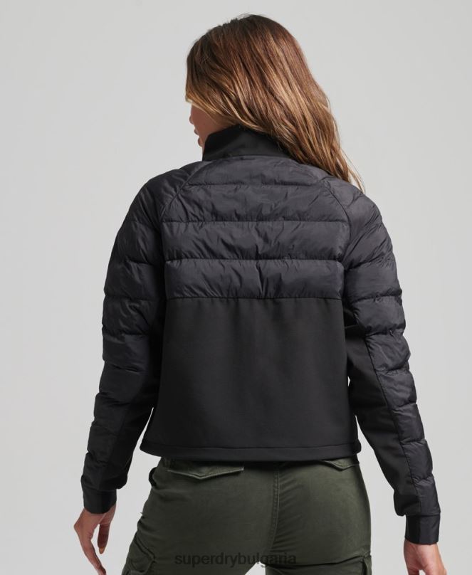 Superdry облекло N00H5650 черен Жени технологично хибридно спортно яке