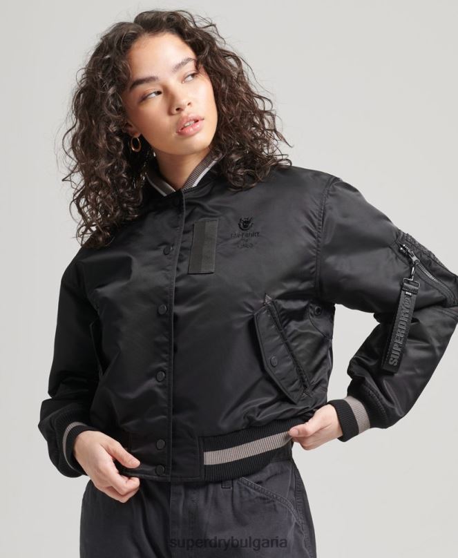 Superdry облекло N00H5661 черен Жени опортюнистично бомбардировъчно яке ma-1