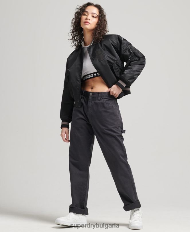 Superdry облекло N00H5661 черен Жени опортюнистично бомбардировъчно яке ma-1