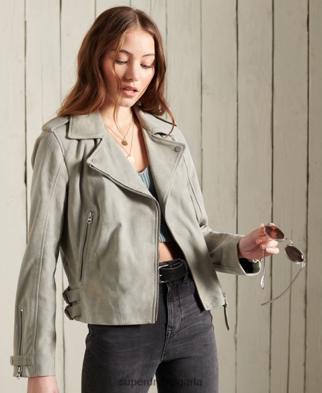 Superdry облекло N00H5668 сметана Жени класическо велурено яке