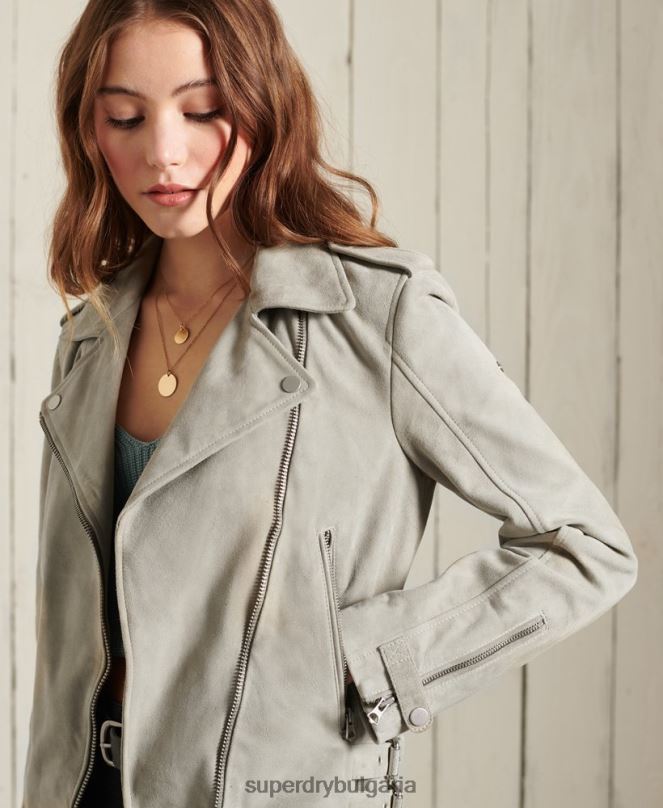 Superdry облекло N00H5668 сметана Жени класическо велурено яке