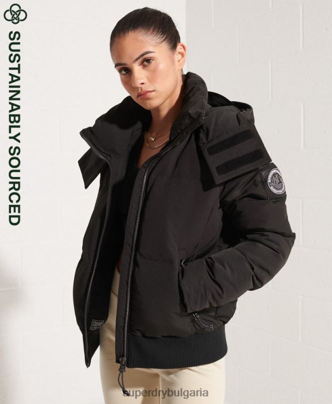 Superdry облекло N00H5673 черен Жени кодово яке еверест бомбър