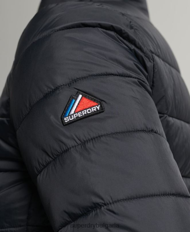 Superdry облекло N00H5675 черен Жени бомбър яке fuji