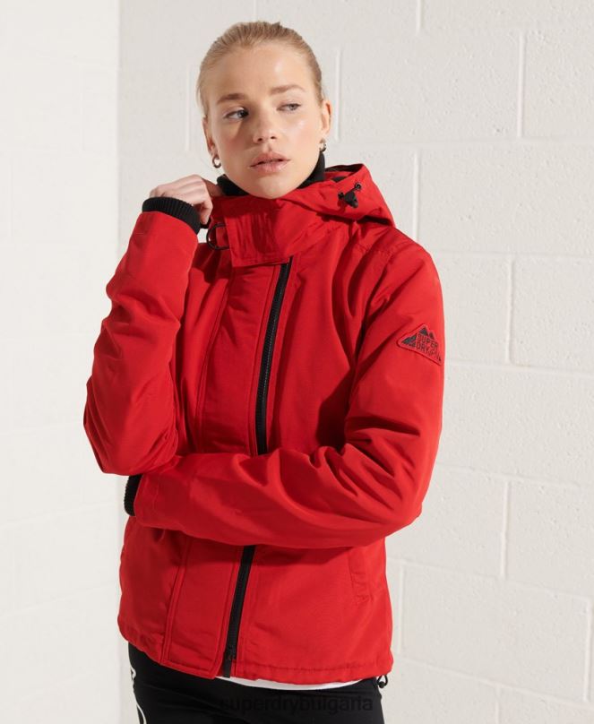 Superdry облекло N00H5676 червен Жени османско яке с ветровка