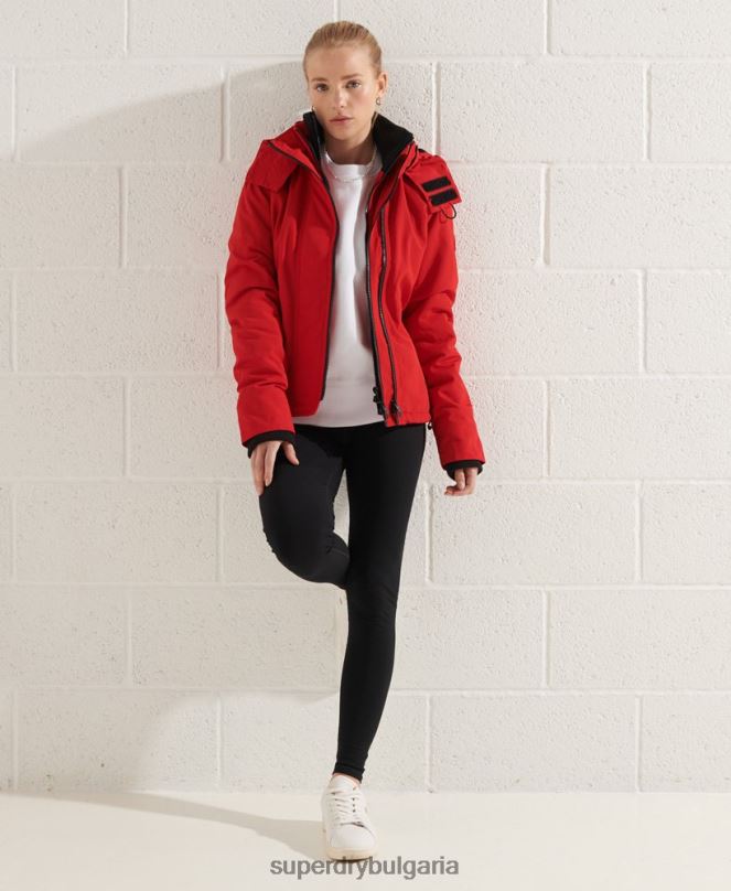 Superdry облекло N00H5676 червен Жени османско яке с ветровка