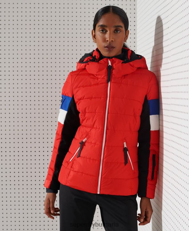 Superdry облекло N00H5677 червен Жени яке alpine revive puffer