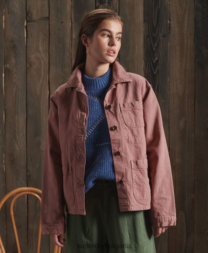 Superdry облекло N00H5678 розово Жени ограничено издание сухо артистично яке