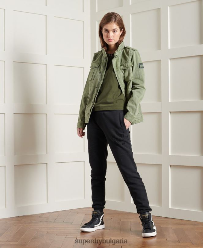 Superdry облекло N00H5681 зелено Жени яке камари новобранец
