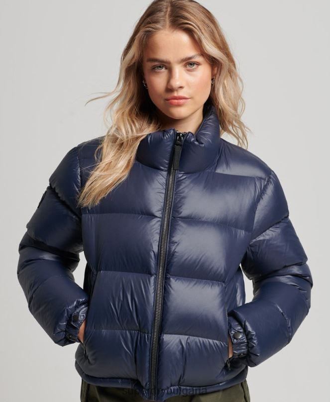 Superdry облекло N00H5687 военноморски флот Жени луксозно алпийско пухено яке