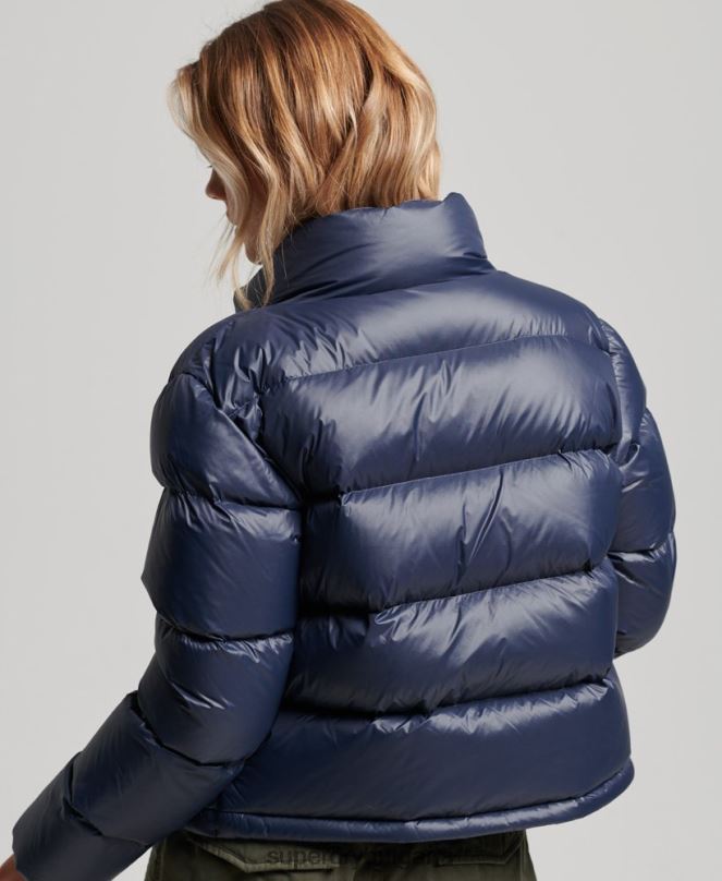 Superdry облекло N00H5687 военноморски флот Жени луксозно алпийско пухено яке
