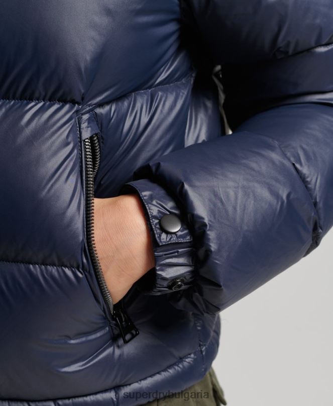 Superdry облекло N00H5687 военноморски флот Жени луксозно алпийско пухено яке