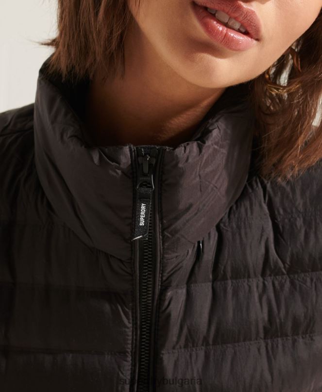 Superdry облекло N00H5689 черен Жени пухено яке с ядро