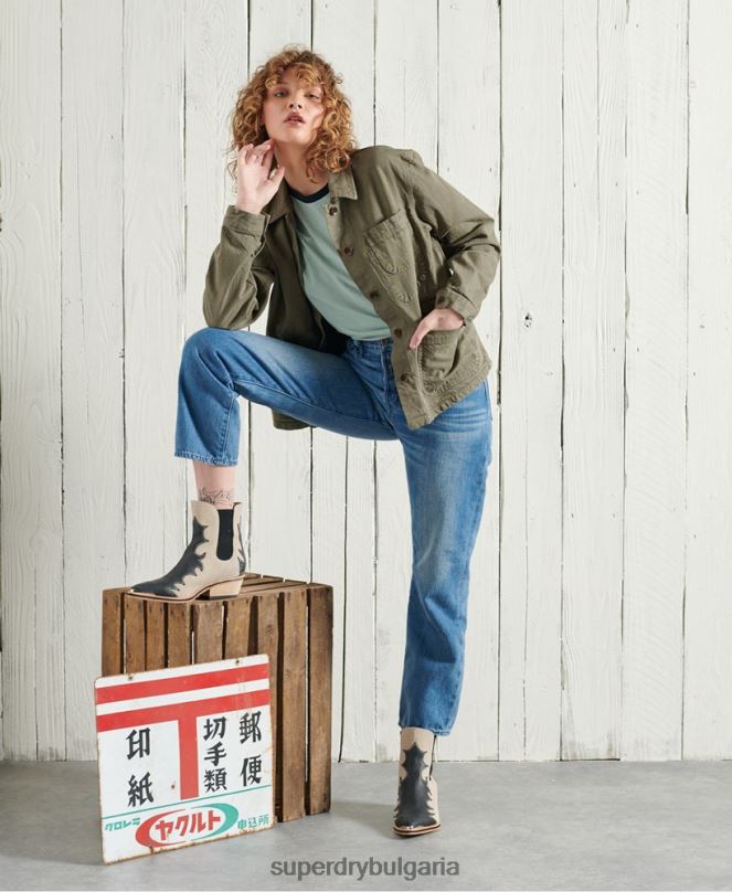 Superdry облекло N00H5690 каки Жени ограничено издание сухо артистично яке