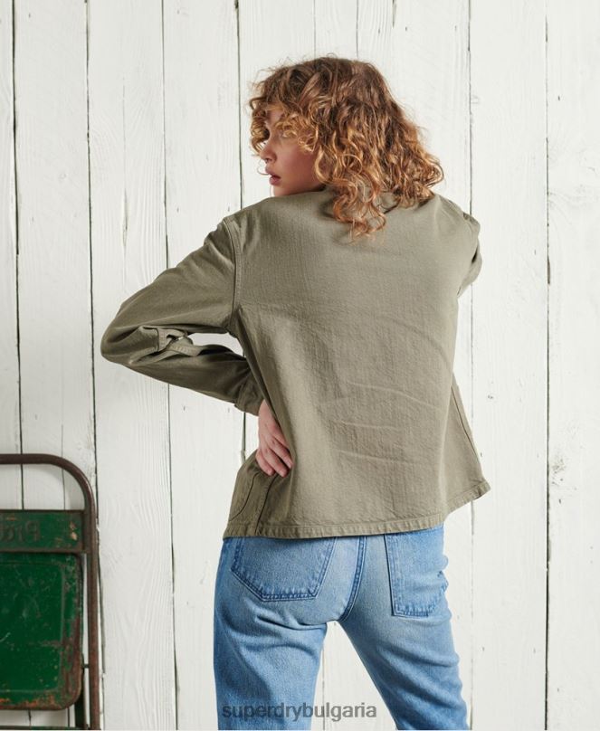 Superdry облекло N00H5690 каки Жени ограничено издание сухо артистично яке