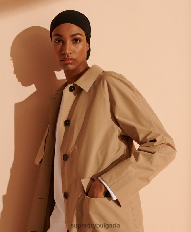 Superdry облекло N00H5691 бежово Жени ограничено издание tech mac