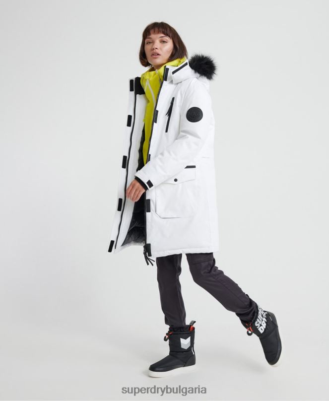 Superdry облекло N00H5705 сметана Жени пухено яке aiko everest