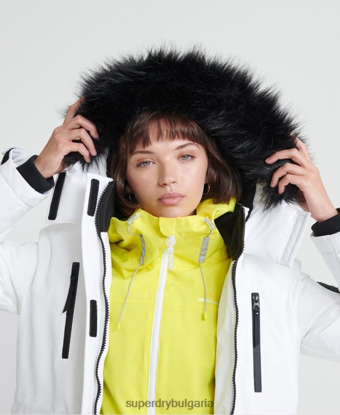 Superdry облекло N00H5705 сметана Жени пухено яке aiko everest