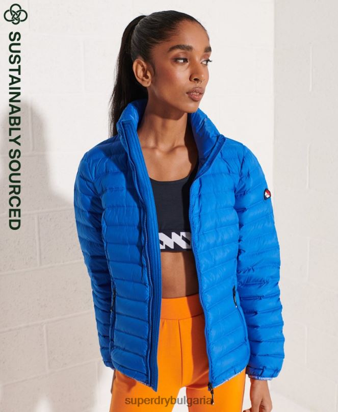 Superdry облекло N00H5708 син Жени пухено яке с ядро