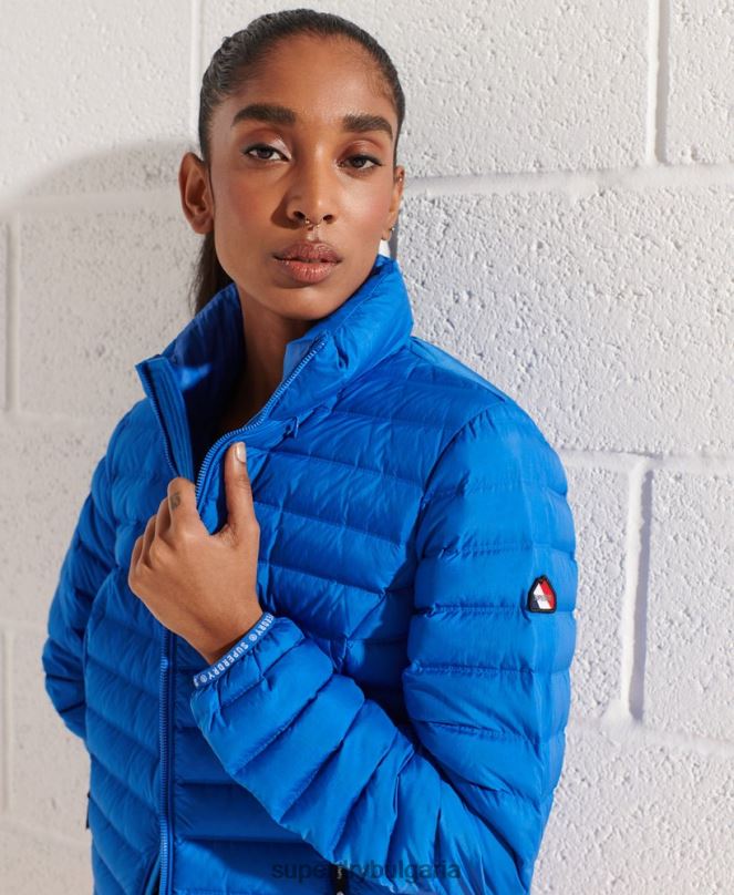 Superdry облекло N00H5708 син Жени пухено яке с ядро