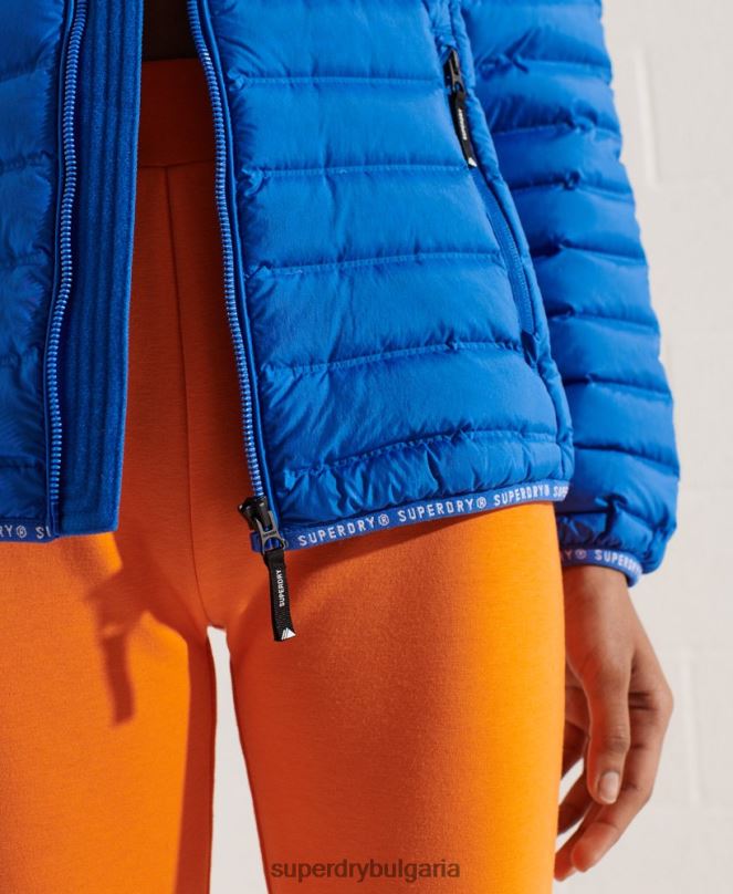 Superdry облекло N00H5708 син Жени пухено яке с ядро