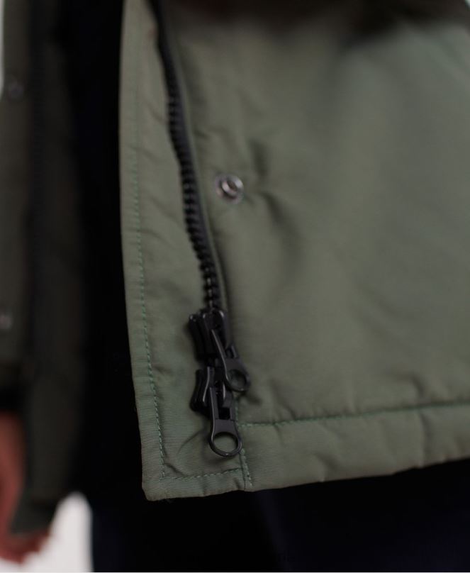 Superdry облекло N00H5716 зелено Жени яке ashley everest parka