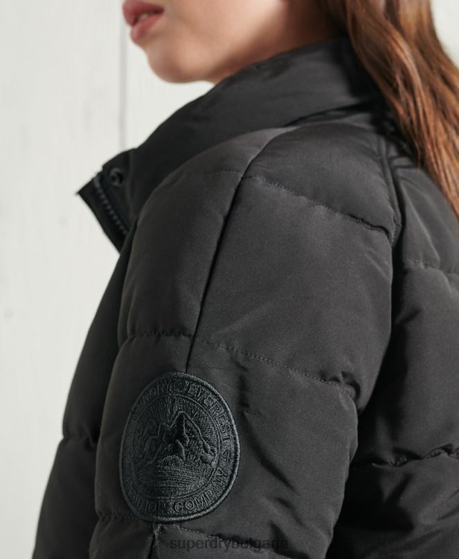 Superdry облекло N00H5718 черен Жени бомбър яке Everest без качулка
