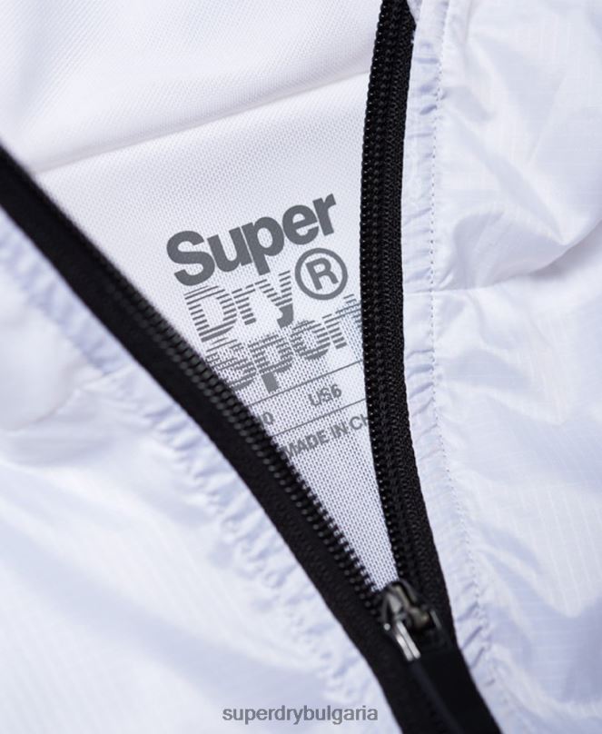 Superdry облекло N00H5721 бяло Жени активно яке прилеп