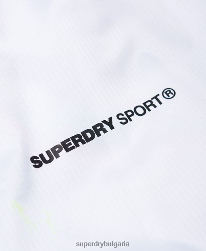 Superdry облекло N00H5721 бяло Жени активно яке прилеп