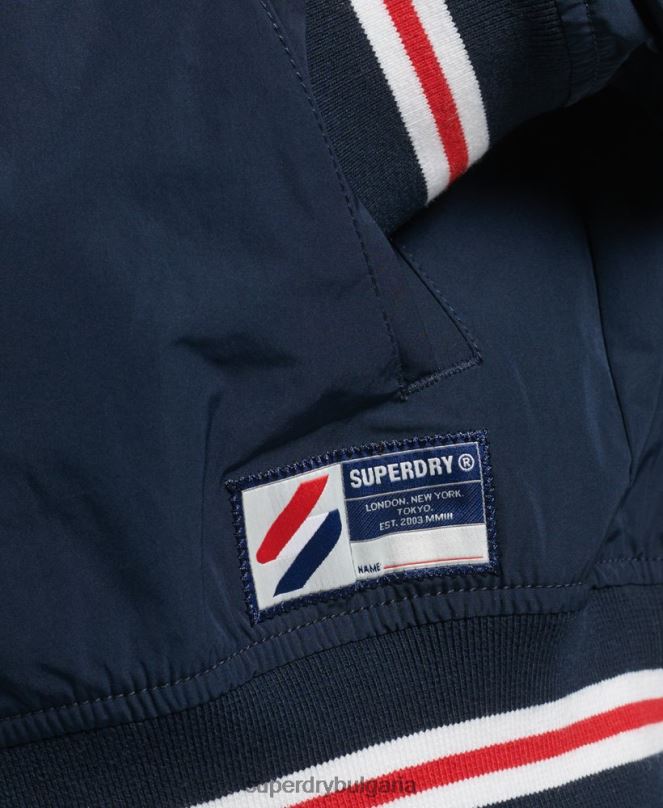 Superdry облекло N00H5728 военноморски флот Жени голямо найлоново университетско яке