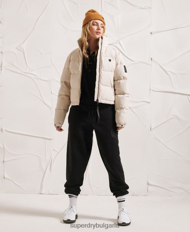Superdry облекло N00H5730 светло сив Жени пухено яке yama-no-kami