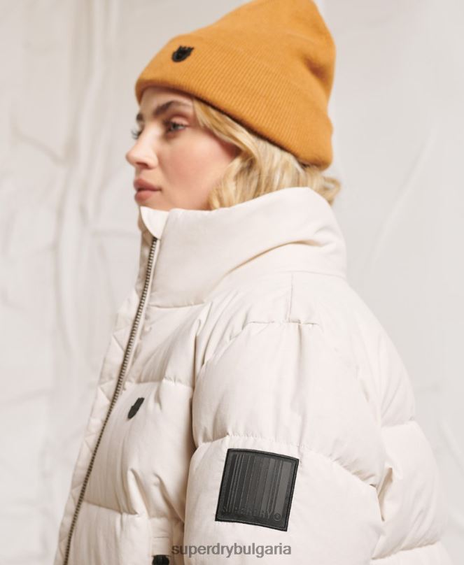 Superdry облекло N00H5730 светло сив Жени пухено яке yama-no-kami