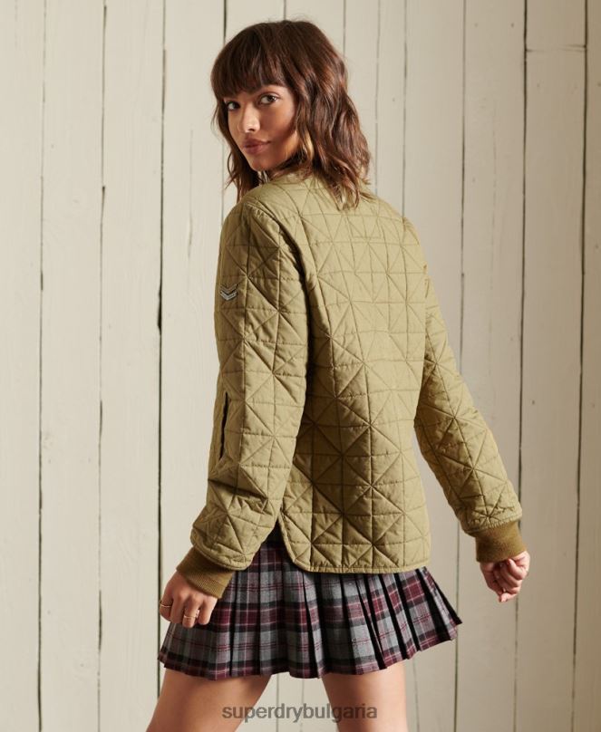 Superdry облекло N00H5732 тен Жени подплатено яке