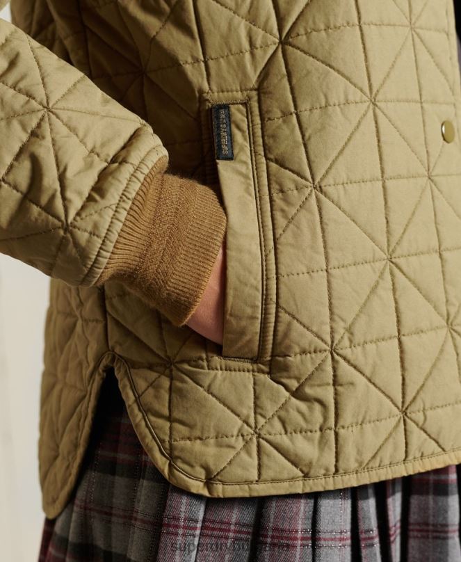 Superdry облекло N00H5732 тен Жени подплатено яке