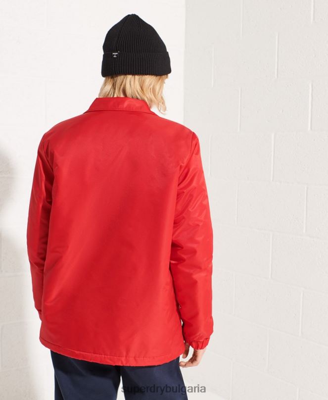 Superdry облекло N00H5733 червен Жени треньорско яке с щракване