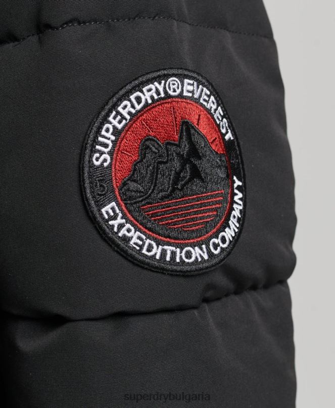 Superdry облекло N00H5736 черен Жени бомбър яке Everest