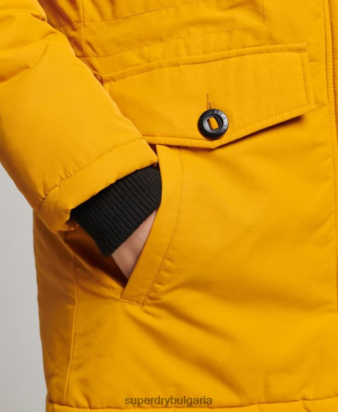 Superdry облекло N00H5740 жълто Жени яке ashley everest parka