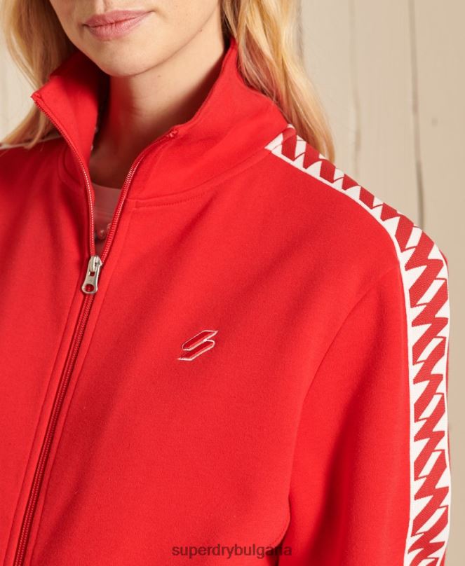 Superdry облекло N00H6048 червен Жени кодово голямо яке с лента