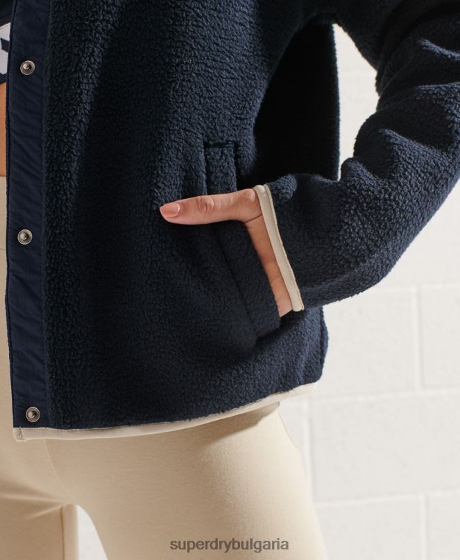 Superdry облекло N00H6056 военноморски флот Жени експедиционно поларено яке