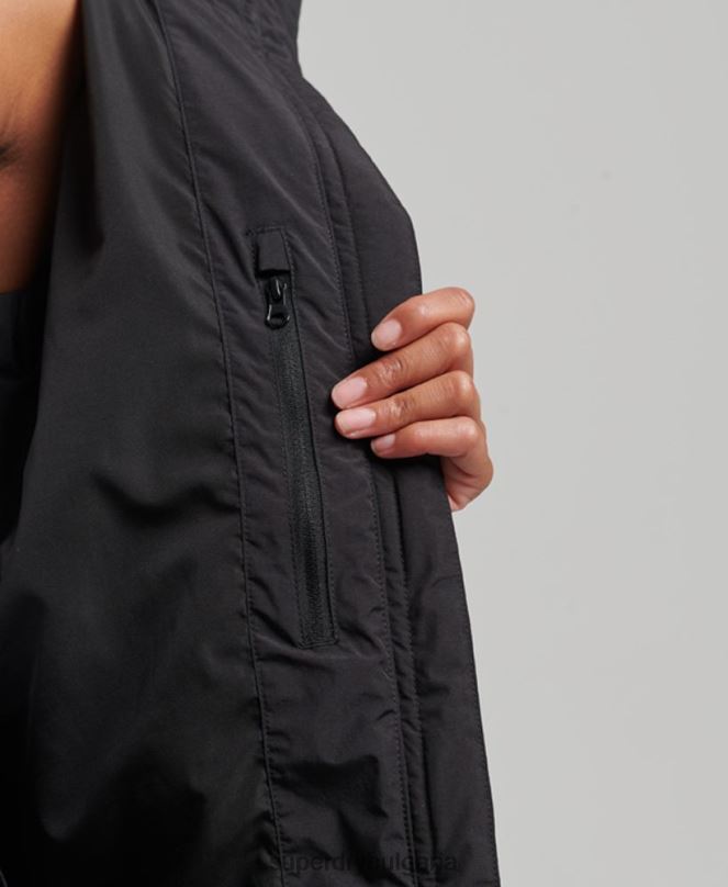 Superdry облекло N00H6350 черен Жени подплатено яке с влак
