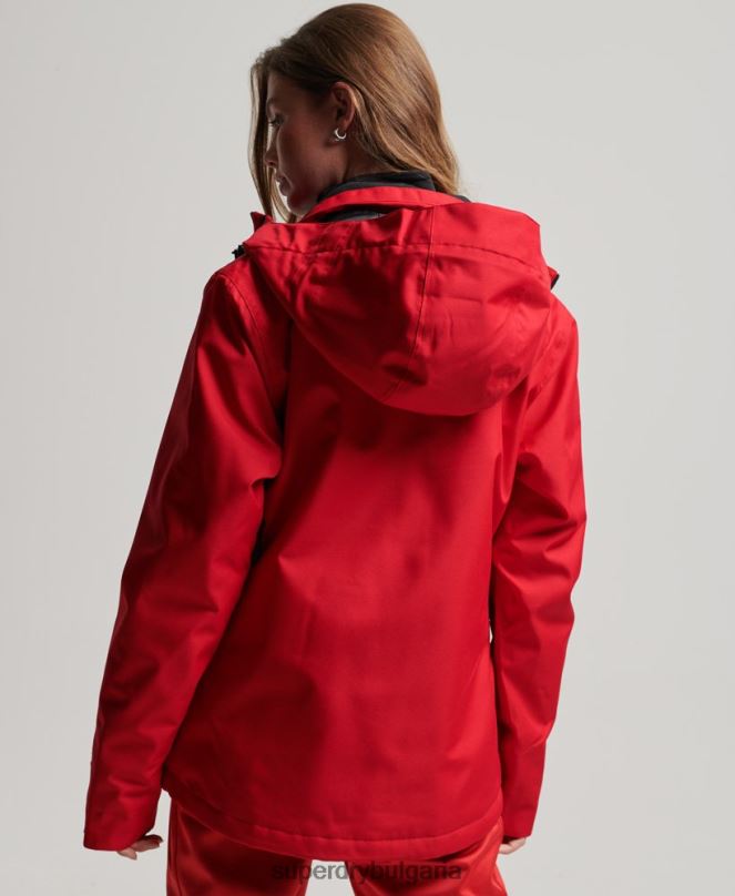 Superdry облекло N00H6530 червен Жени ски спасително яке